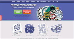 Desktop Screenshot of customstickermakers.com